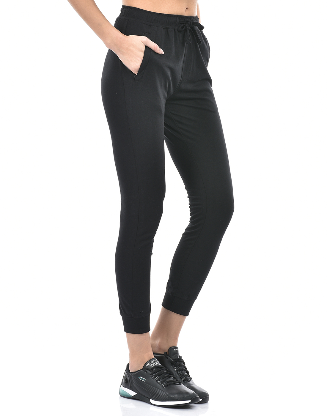 Numero Uno Women Solid Black Track Pants